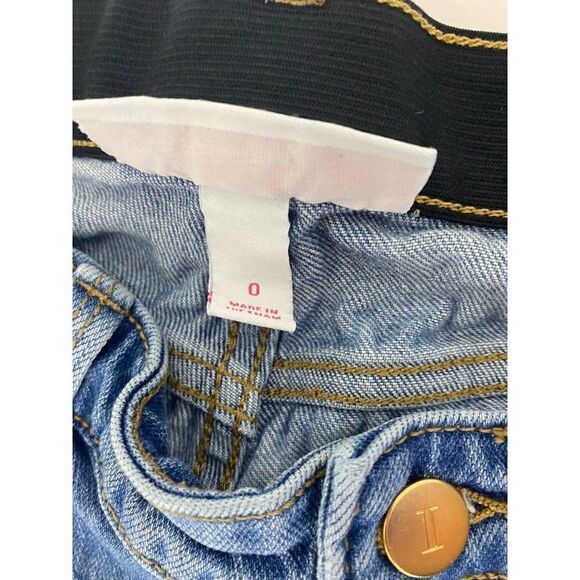 Isabel Maternity Jeans Cropped Straight Blue Denim - Size 0 - Picture 9 of 9